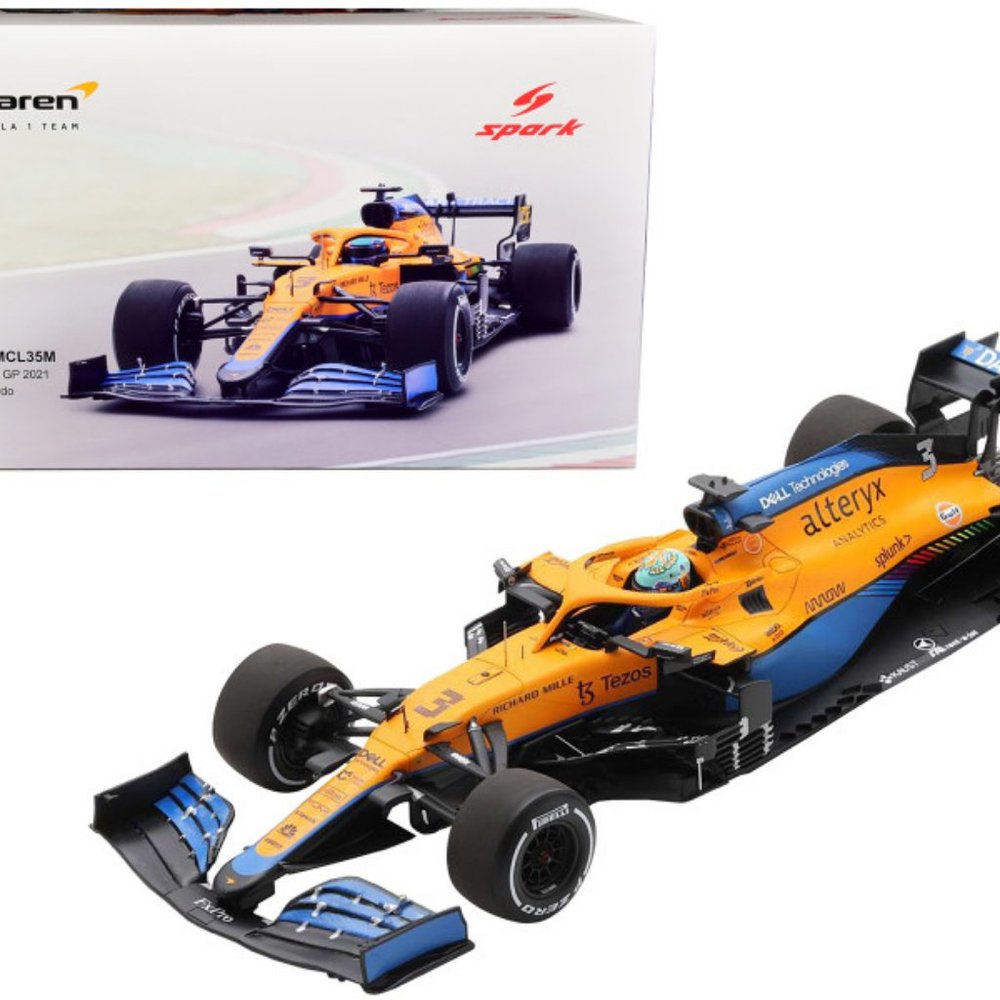 NIB McLaren MCL35M 3 Daniel Ricciardo Winner Formula One F1 Italian GP (2021)